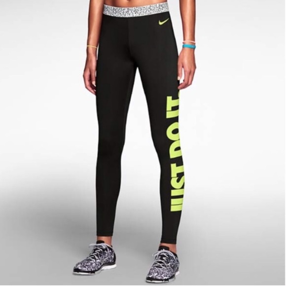 Nike Pants - Nike Pro Hyperwarm Just Do It Leggings
